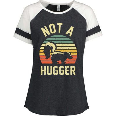 Vintage Not A Hugger Enza Ladies Jersey Colorblock Tee