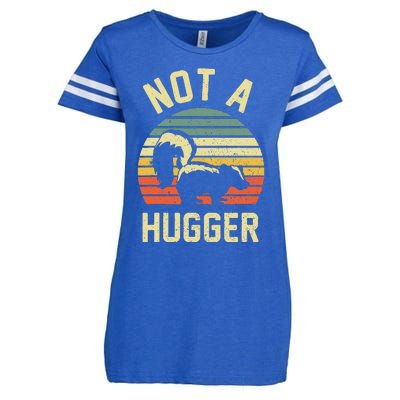 Vintage Not A Hugger Enza Ladies Jersey Football T-Shirt