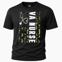 VA Nurse Army USA Flag Cooling Performance Crew T-Shirt
