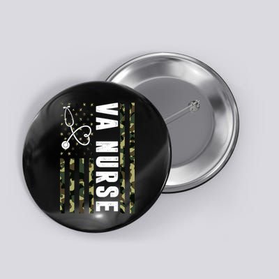 VA Nurse Army USA Flag Button
