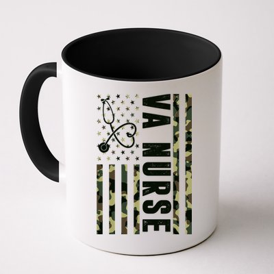 VA Nurse Army USA Flag Mug