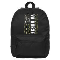 VA Nurse Army USA Flag 16 in Basic Backpack