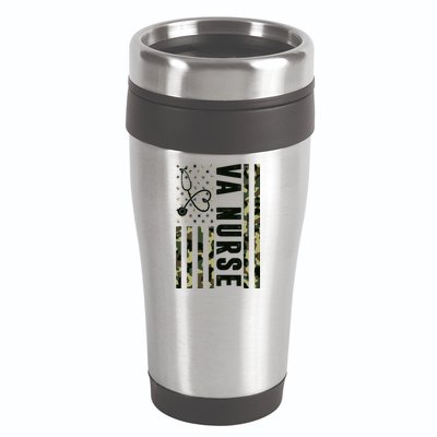 VA Nurse Army USA Flag 16oz Travel Tumbler