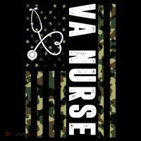 VA Nurse Army USA Flag Magnet