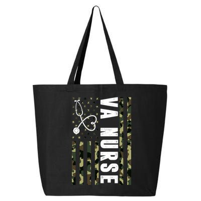 VA Nurse Army USA Flag 25L Jumbo Tote