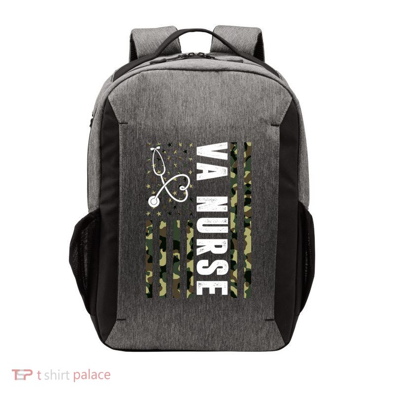 VA Nurse Army USA Flag Vector Backpack