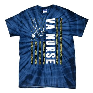 VA Nurse Army USA Flag Tie-Dye T-Shirt