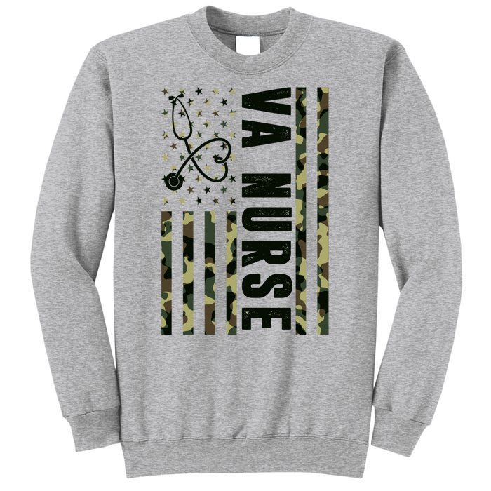 VA Nurse Army USA Flag Sweatshirt