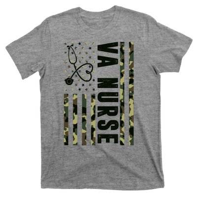 VA Nurse Army USA Flag T-Shirt