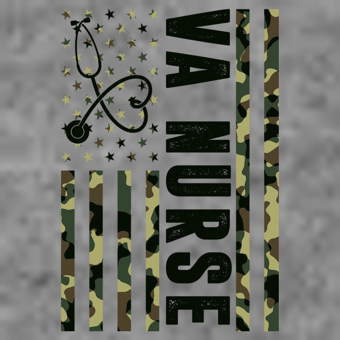 VA Nurse Army USA Flag Tall T-Shirt