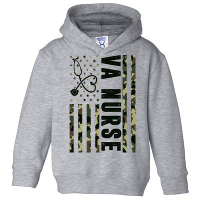 VA Nurse Army USA Flag Toddler Hoodie