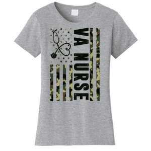 VA Nurse Army USA Flag Women's T-Shirt