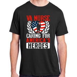 Va Nurse Americas Heros Merica Us Flag Patriot Adult ChromaSoft Performance T-Shirt