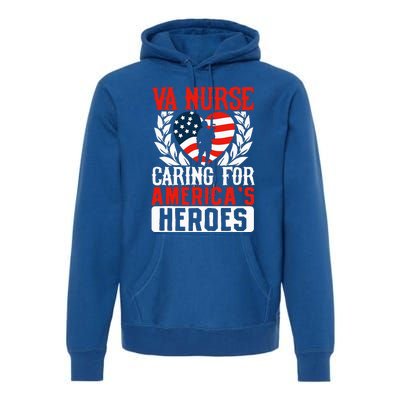 Va Nurse Americas Heros Merica Us Flag Patriot Premium Hoodie