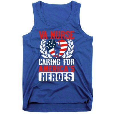 Va Nurse Americas Heros Merica Us Flag Patriot Tank Top