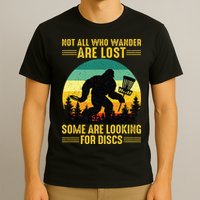 Vintage Not All Wander Are Lost Some Are Looking Disc Golf T-Shirt