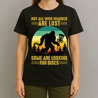 Vintage Not All Wander Are Lost Some Are Looking Disc Golf T-Shirt