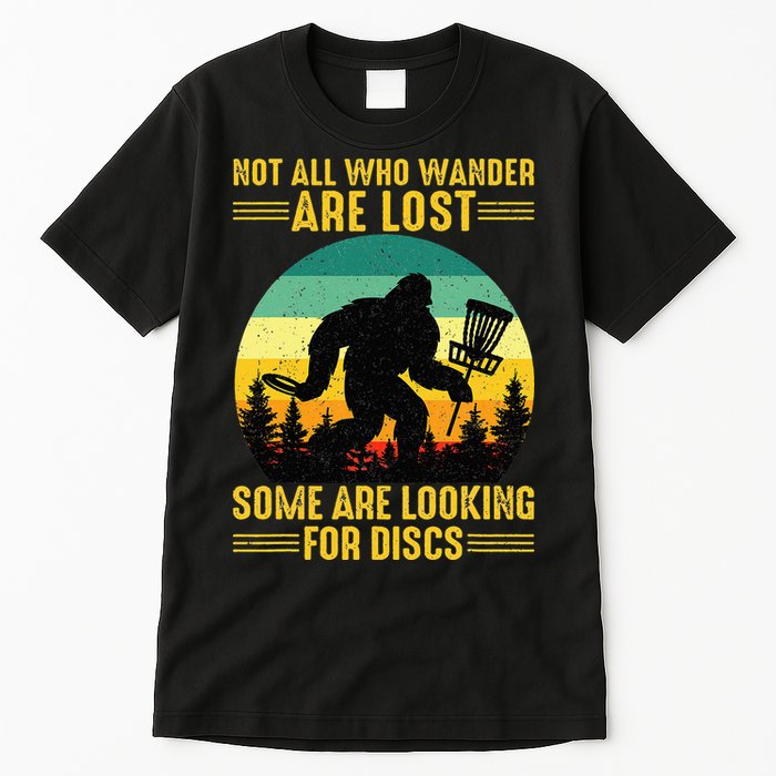Vintage Not All Wander Are Lost Some Are Looking Disc Golf Tall T-Shirt