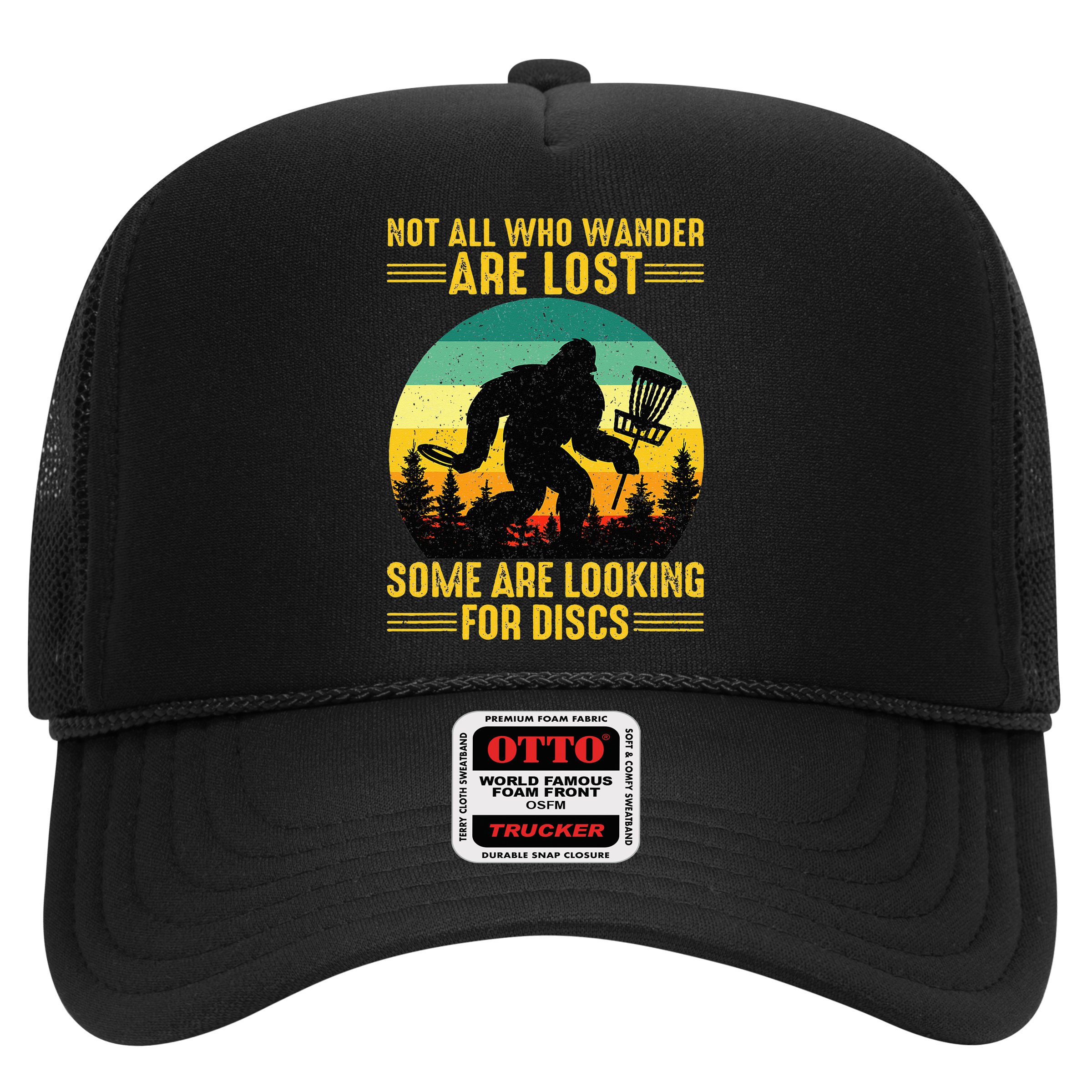 Vintage Not All Wander Are Lost Some Are Looking Disc Golf Hat