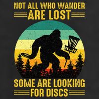 Vintage Not All Wander Are Lost Some Are Looking Disc Golf Hat