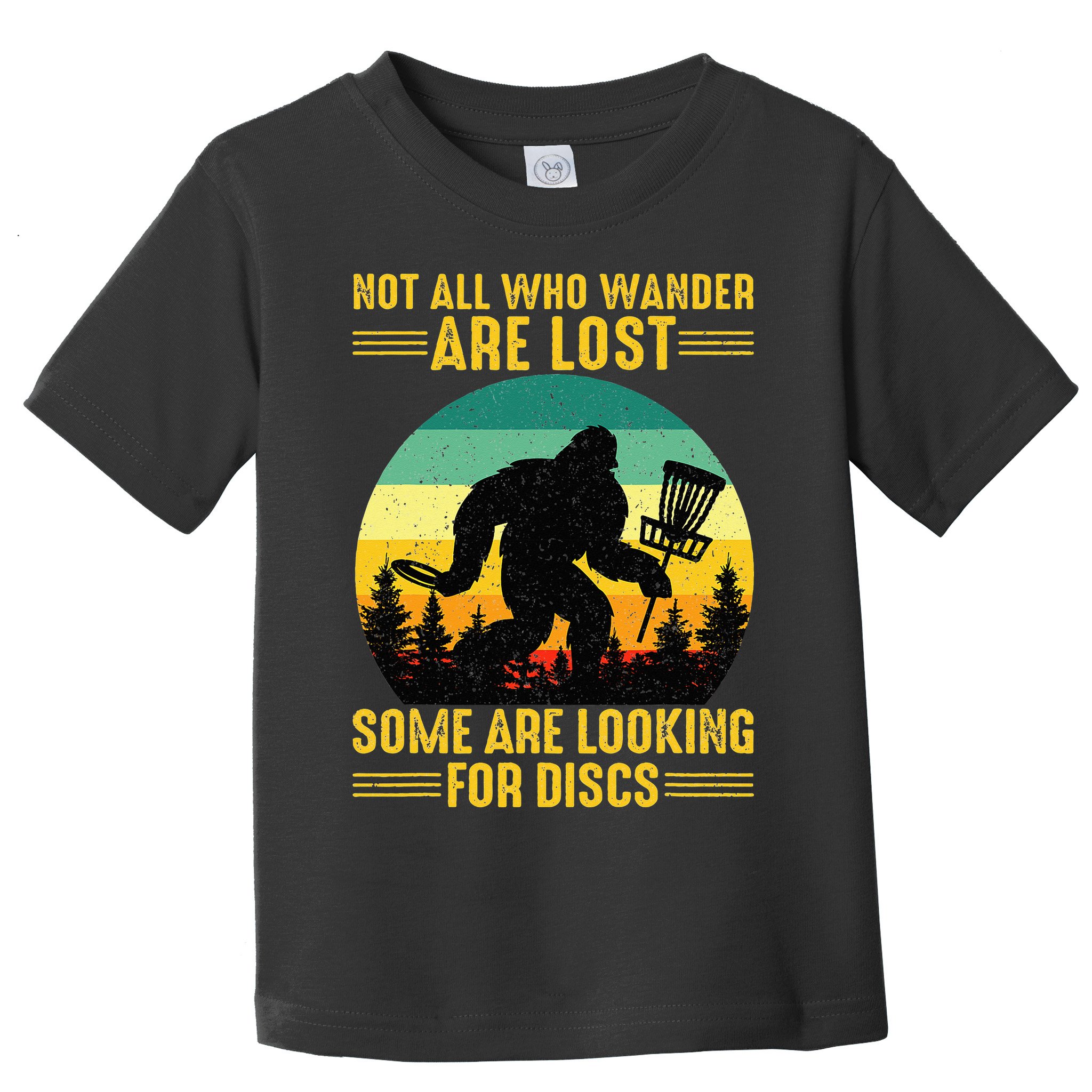 Vintage Not All Wander Are Lost Some Are Looking Disc Golf Toddler T-Shirt
