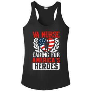 Va Nurse Americas Heros Merica US Flag Patriot Veterans Day Ladies PosiCharge Competitor Racerback Tank