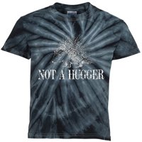 Vintage Not A Hugger Funny Porcupine Kids Tie-Dye T-Shirt