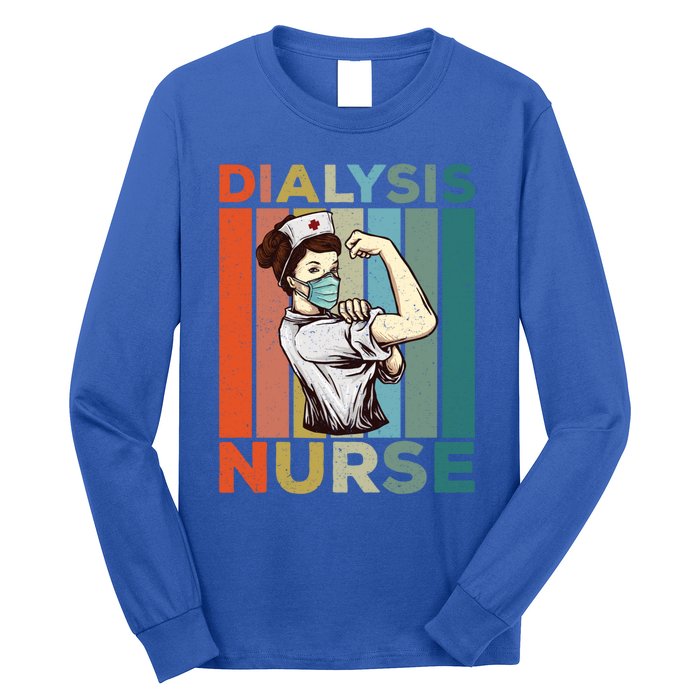 Vintage Neprology And Dialysis Nurse Gift Long Sleeve Shirt