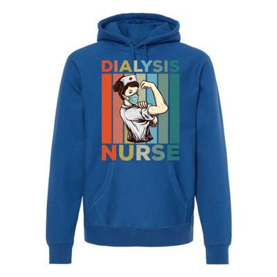 Vintage Neprology And Dialysis Nurse Gift Premium Hoodie