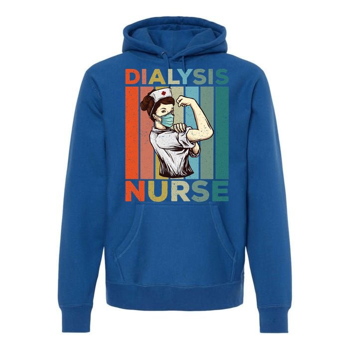 Vintage Neprology And Dialysis Nurse Gift Premium Hoodie