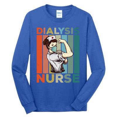 Vintage Neprology And Dialysis Nurse Gift Tall Long Sleeve T-Shirt