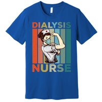 Vintage Neprology And Dialysis Nurse Gift Premium T-Shirt