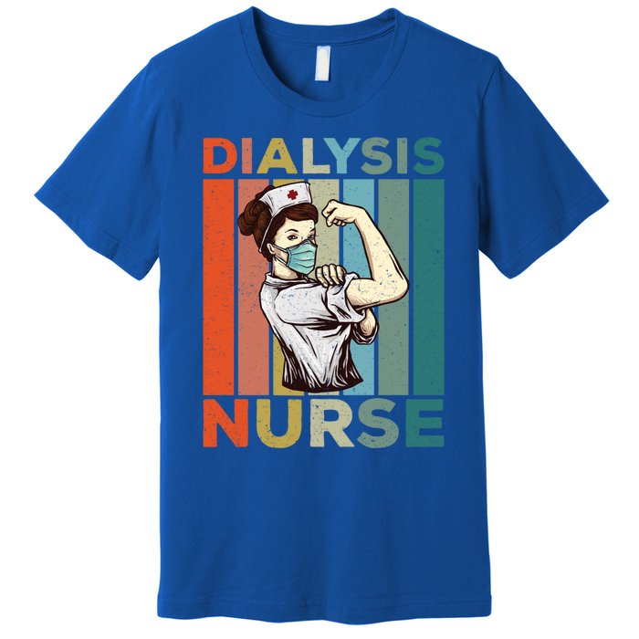 Vintage Neprology And Dialysis Nurse Gift Premium T-Shirt