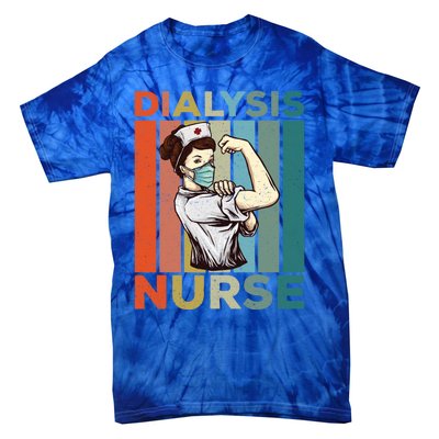 Vintage Neprology And Dialysis Nurse Gift Tie-Dye T-Shirt