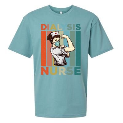 Vintage Neprology And Dialysis Nurse Gift Sueded Cloud Jersey T-Shirt