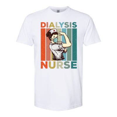 Vintage Neprology And Dialysis Nurse Gift Softstyle CVC T-Shirt