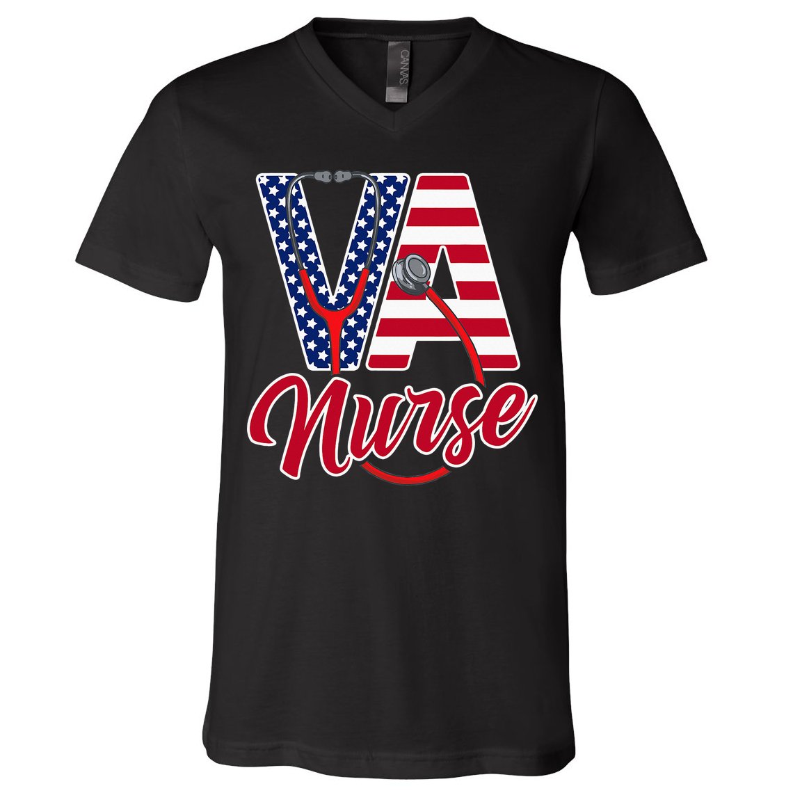 VA Nurse Apparel - VA Nurse Squad V-Neck T-Shirt