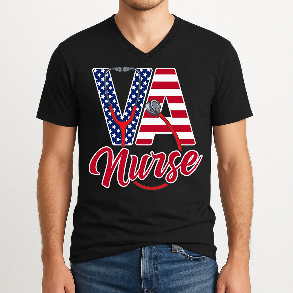 VA Nurse Apparel - VA Nurse Squad V-Neck T-Shirt