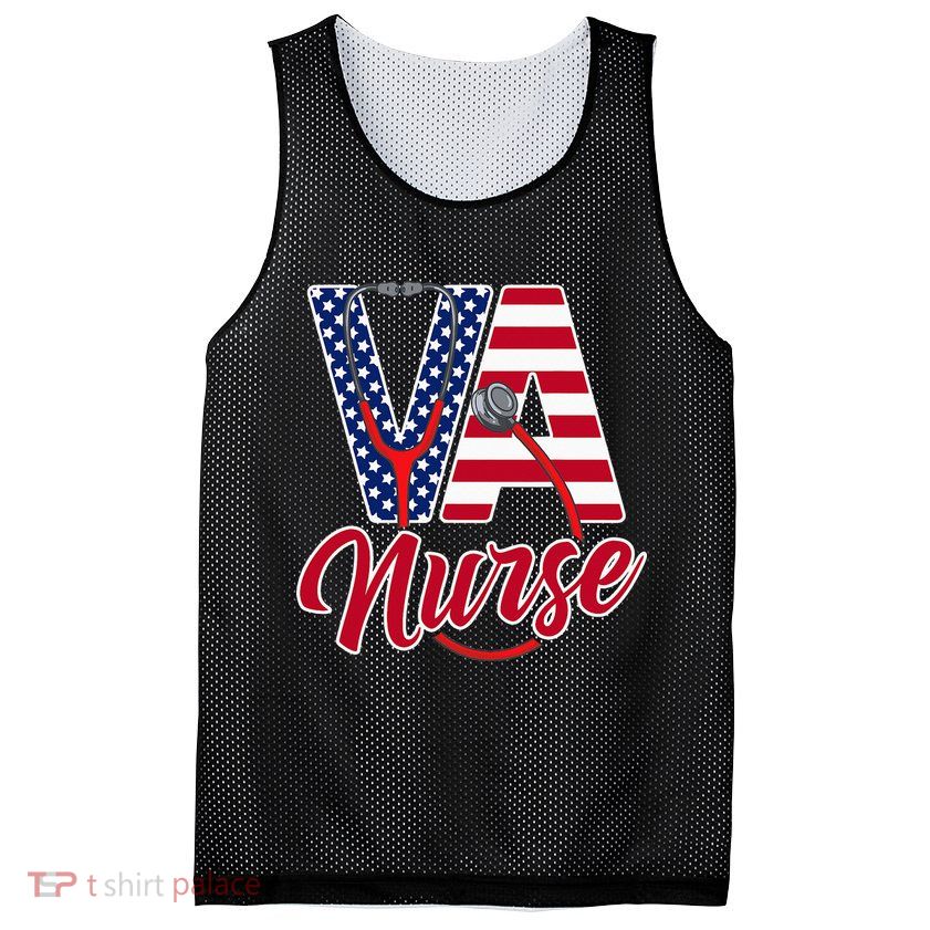 VA Nurse Apparel - VA Nurse Squad Mesh Reversible Basketball Jersey Tank