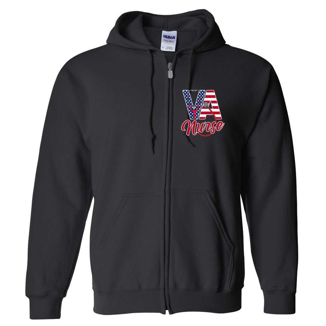 VA Nurse Apparel - VA Nurse Squad Full Zip Hoodie