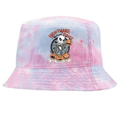 Vintage Nightmare Before Halloween The Pumpkin King Retro Nightmare Tie-Dyed Bucket Hat