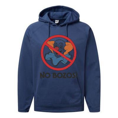 Vintage No Bozos 1983 Clowns Performance Fleece Hoodie