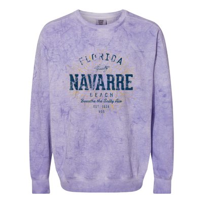 Vintage Navarre Beach Colorblast Crewneck Sweatshirt