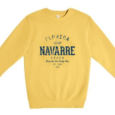 Vintage Navarre Beach Premium Crewneck Sweatshirt