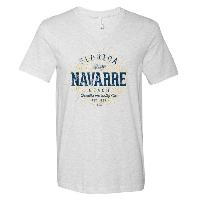 Vintage Navarre Beach V-Neck T-Shirt