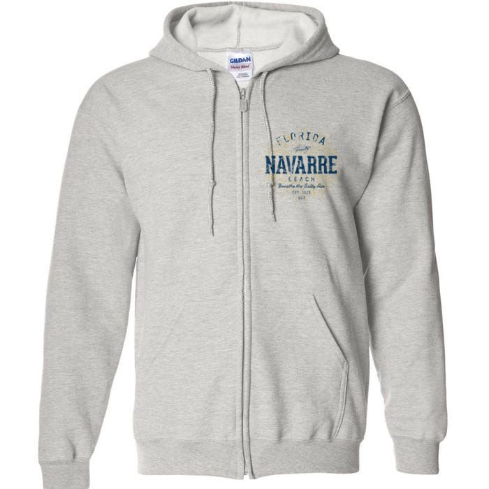 Vintage Navarre Beach Full Zip Hoodie