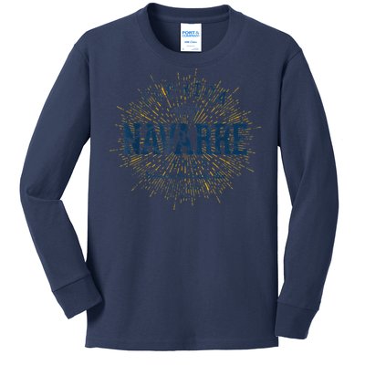 Vintage Navarre Beach Kids Long Sleeve Shirt