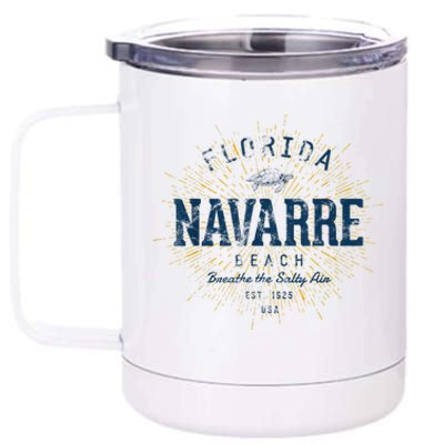 Vintage Navarre Beach 12 oz Stainless Steel Tumbler Cup