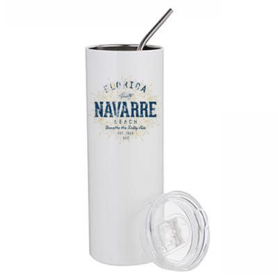 Vintage Navarre Beach Stainless Steel Tumbler