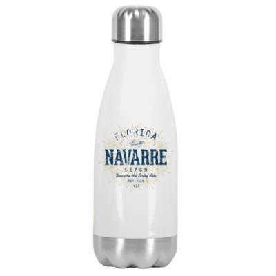 Vintage Navarre Beach Stainless Steel Insulated Water Bottle